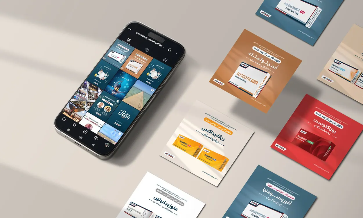 Averroes Pharma social media posts